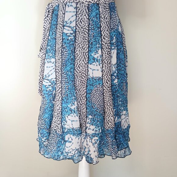 Diane Von Furstenberg Silk Blend Caprice Two Wrap Dress Size 12 - Picture 4 of 8